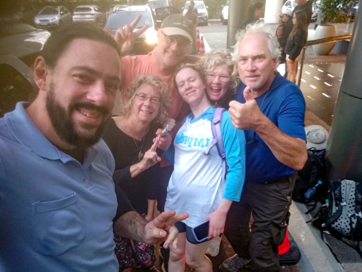 Group photo at Iguazu